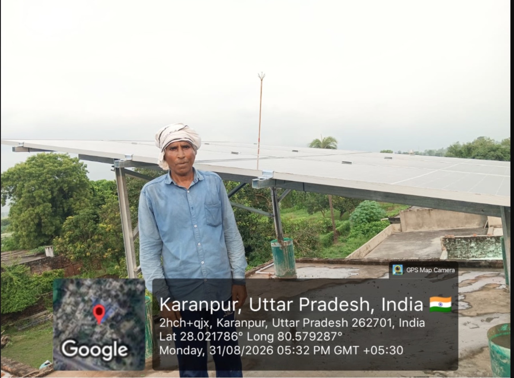 Solar House rooftop solar installation 2 in Uttar Pradesh