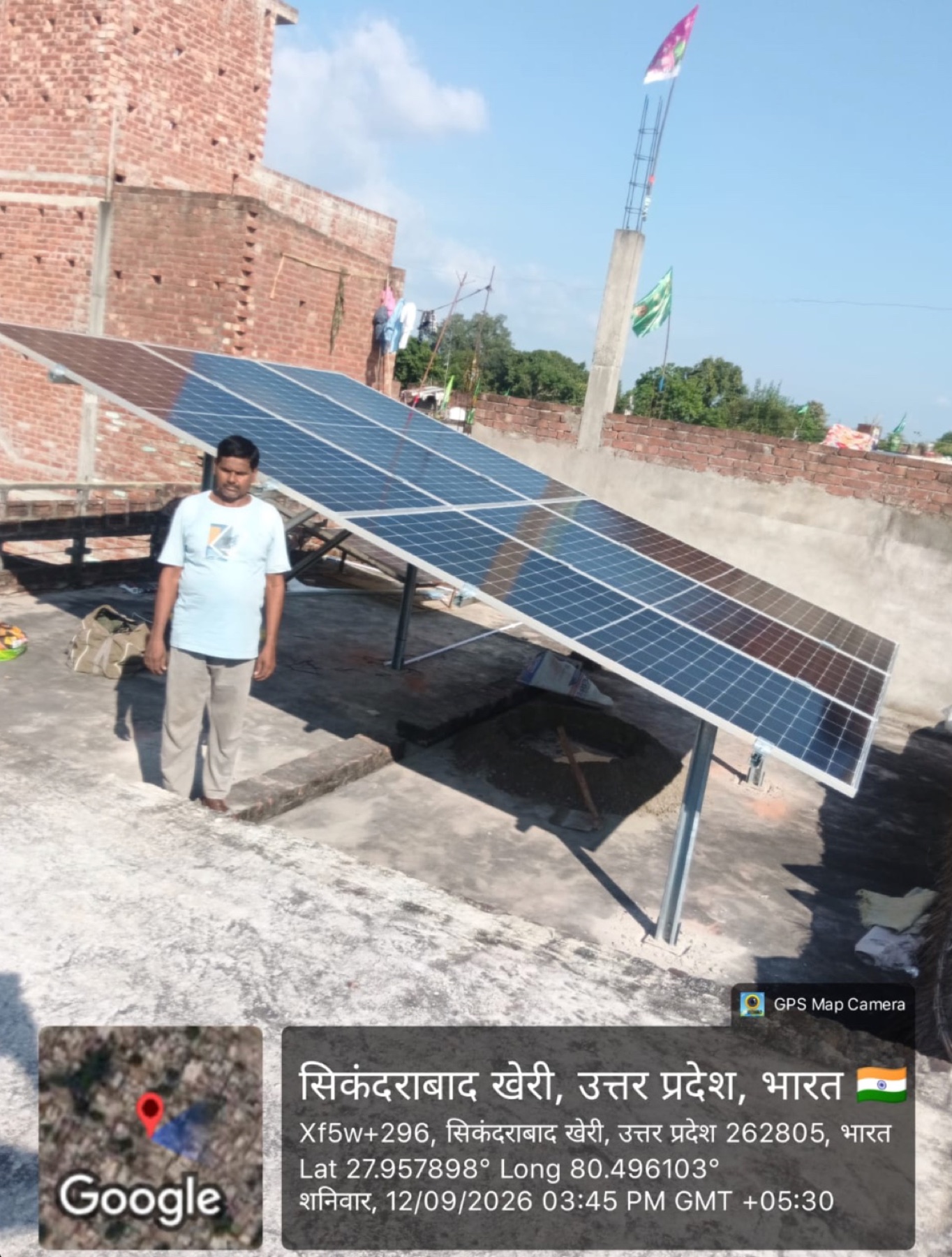 Solar House rooftop solar installation 3 in Uttar Pradesh